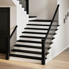 vidaXL lépcsőfokok 4 db Sötétbarna 110x30x2 cm tömör fa tölgyfa lakástextília