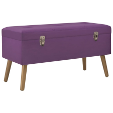 vidaXL lila bársonypad tárolórekesszel 80 cm bútor