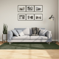 vidaXL lombzöld rövid szálú puha és mosható szőnyeg 100 x 200 cm lakástextília