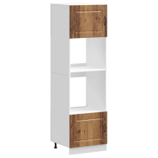 vidaXL Lucca 2 db antik fa színű szerelt fa sütőszekrények (3315039) bútor