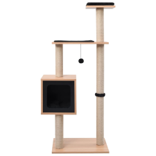 vidaXL macskabútor szizál kaparófákkal 123 cm (170920) macskafelszerelés