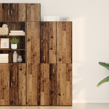 vidaXL Magas tálaló Régi fa 70x42.5x185 cm Mérnöki fa bútor