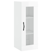 vidaXL magasfényű fehér fali szekrény 34,5 x 34 x 90 cm (835004) bútor
