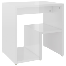 vidaXL magasfényű fehér forgácslap éjjeliszekrény 40 x 30 x 40 cm (806340) bútor