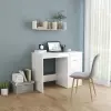 vidaXL Magasfényű fehér forgácslap íróasztal 100 x 50 x 76 cm