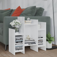 vidaXL magasfényű fehér forgácslap kisszekrény 60 x 26 x 60 cm bútor