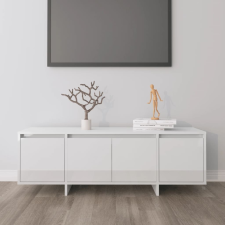 vidaXL magasfényű fehér forgácslap TV-szekrény 120 x 30 x 40,5 cm bútor