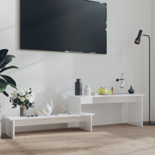 vidaXL magasfényű fehér forgácslap TV-szekrény 180 x 30 x 43 cm bútor