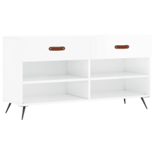 vidaXL magasfényű fehér műfa cipőpolc 102x35x55 cm (829710) bútor