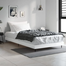 vidaXL magasfényű fehér szerelt fa ágykeret 90 x 190 cm ágy és ágykellék