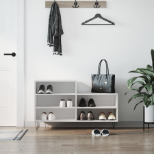 vidaXL magasfényű fehér szerelt fa cipősszekrény 102x36x60 cm bútor