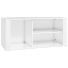 vidaXL magasfényű fehér szerelt fa cipőszekrény 100x35x45 cm (816922) bútor
