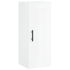 vidaXL magasfényű fehér szerelt fa fali szekrény 34,5x34x90 cm (830526) bútor