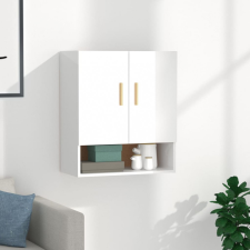 vidaXL magasfényű fehér szerelt fa faliszekrény 60 x 31 x 70 cm bútor