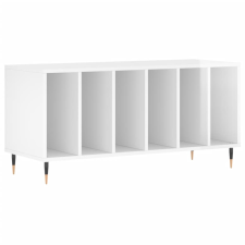 vidaXL magasfényű fehér szerelt fa hanglemezszekrény 100 x 38 x 48 cm (831742) bútor