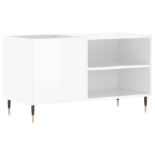 vidaXL magasfényű fehér szerelt fa hanglemezszekrény 85x38x48 cm (831694) bútor
