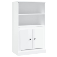vidaXL magasfényű fehér szerelt fa magasszekrény 60x35,5x103,5 cm (816314) bútor