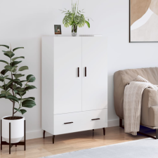 vidaXL magasfényű fehér szerelt fa magasszekrény 69,5 x 31 x 115 cm bútor