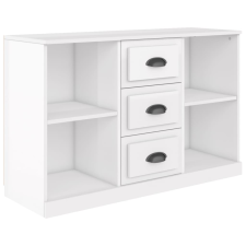 vidaXL magasfényű fehér szerelt fa tálalószekrény 104,5x35,5x67,5 cm (816234) bútor