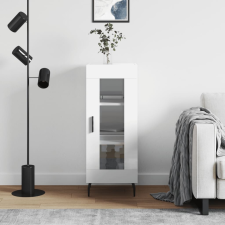 vidaXL magasfényű fehér szerelt fa tálalószekrény 34,5 x 34 x 90 cm bútor