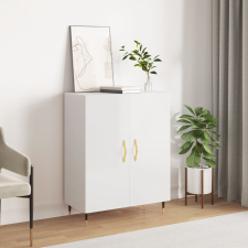 vidaXL magasfényű fehér szerelt fa tálalószekrény 69,5 x 34 x 90 cm bútor