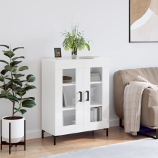 vidaXL magasfényű fehér szerelt fa tálalószekrény 69,5 x 34 x 90 cm bútor