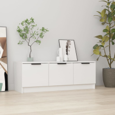vidaXL magasfényű fehér szerelt fa TV-szekrény 102 x 35 x 36,5 cm bútor