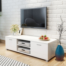vidaXL Magasfényű fehér TV-szekrény 140 x 40,3 x 34,7 cm bútor