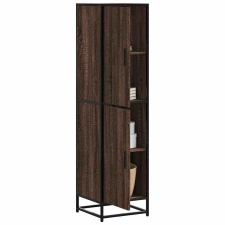 vidaXL Magastábla barna tölgy 35,5x35x139 cm műanyag fa és fém bútor