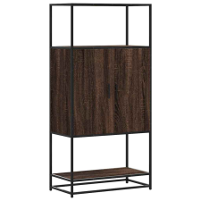 vidaXL Magastábla barna tölgy 68x35x139 cm műanyag fa és fém (849043) bútor