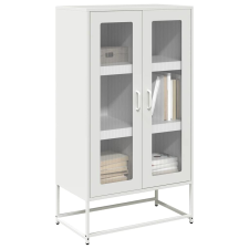 vidaXL Magastábla Fehér 68x39x123 cm Acél bútor