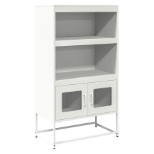 vidaXL Magastábla Fehér 68x39x123 cm Acél (853373) bútor