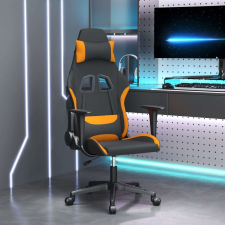 vidaXL masszázs funkciós Gamer szék #fekete-narancssárga forgószék