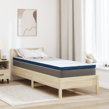 vidaXL Matracpárnák Fehér és kék 80 x 200 cm lakástextília