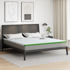 vidaXL Matracpárnák Fehér és Zöld 180 x 200 cm lakástextília