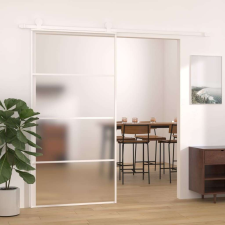 vidaXL matt ESG üveg és alumínium Tolóajtó 102,5x205cm #fehér nyílászáró