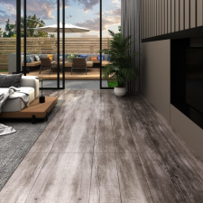 vidaXL matt fabarna öntapadó 2 mm-es PVC padlóburkoló lapok 5,21 m² dekorburkolat