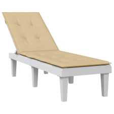 vidaXL melange bézs szövet nyugágypárna (75+105) x 50 x 3 cm kerti bútor