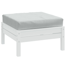 vidaXL Melange világosszürke szövet raklappárna 60 x 60 x 10 cm lakástextília