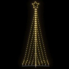 vidaXL meleg fehér karácsonyfa fénykúp 447 LED-del 249 cm műfenyő