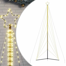 vidaXL meleg fehér karácsonyfa fénykúp 861 LED-del 478 cm (4016424) műfenyő