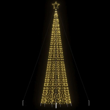 vidaXL meleg fehér karácsonyfa fénykúp tüskékkel 1534 LED 500 cm műfenyő