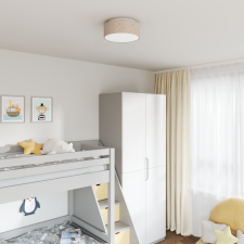 vidaXL Mennyezeti Lámpák Csillagos Lámpaernyővel Taupe Ø 30 cm Szövet E27 világítás