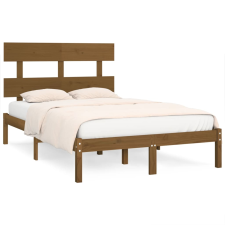 vidaXL mézbarna tömör fa ágykeret 200 x 200 cm (3104696) ágy és ágykellék