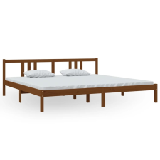 vidaXL mézbarna tömör fa ágykeret 200x200 cm (814907) ágy és ágykellék