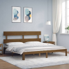 vidaXL mézbarna tömör fa ágykeret fejtámlával 200 x 200 cm