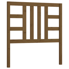 vidaXL mézbarna tömör fenyőfa ágyfejtámla 106 x 4 x 100 cm (817828) ágy és ágykellék