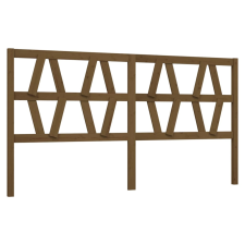 vidaXL mézbarna tömör fenyőfa ágyfejtámla 206 x 4 x 100 cm (818643) ágy és ágykellék