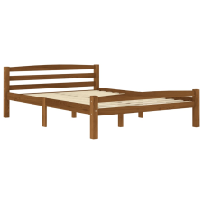 vidaXL mézbarna tömör fenyőfa ágykeret 120 x 200 cm  (322077) ágy és ágykellék