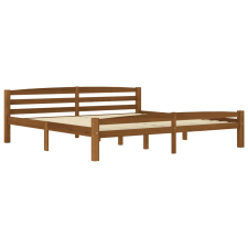 vidaXL mézbarna tömör fenyőfa ágykeret 200 x 200 cm  (322081) ágy és ágykellék